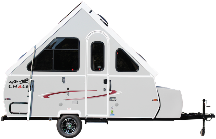 Chalet A-frame Campers - Chalet A Frame Camper (760x479), Png Download
