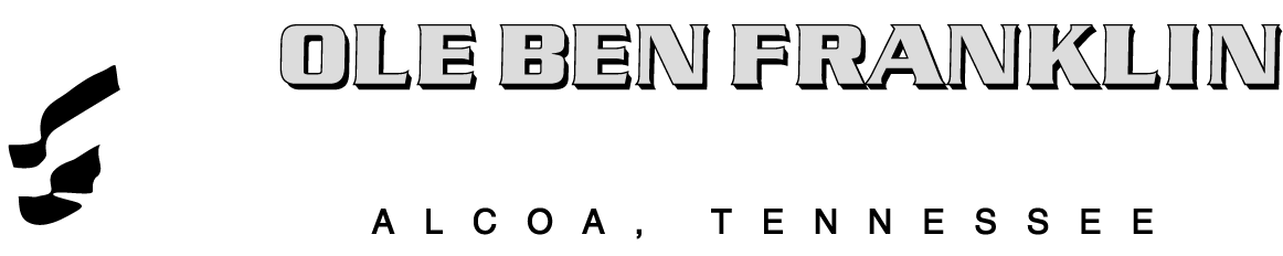 Ole Ben Franklin Motors Alcoa (1200x300), Png Download