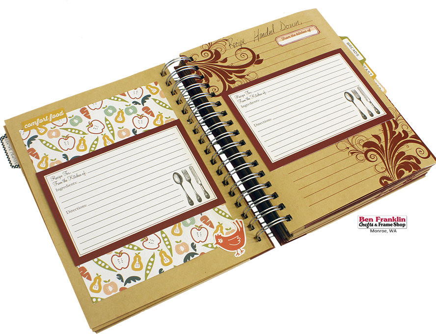 Brag Book Decorated With Echo Park Made From Scratch - Paper (888x680), Png Download