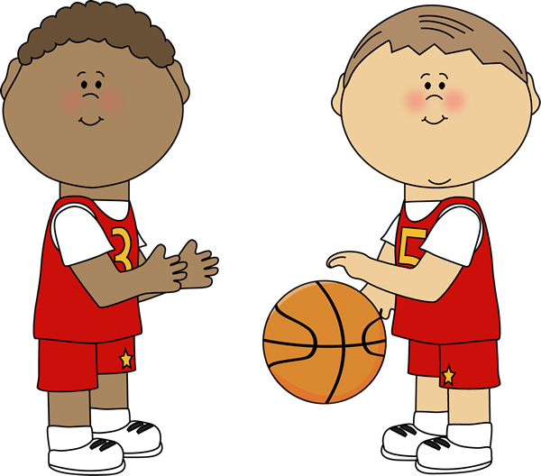 28 Collection Of Boy Playing Basketball Clipart - Boys Playing Basketball Clipart (600x528), Png Download