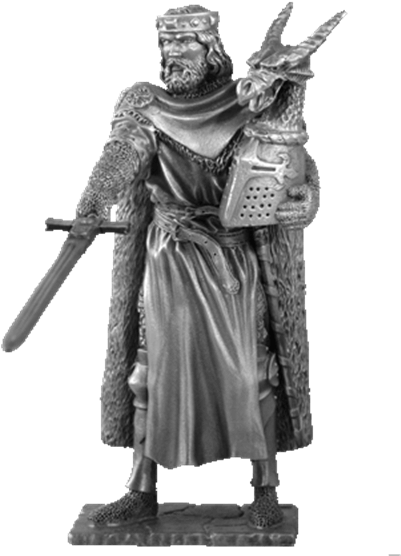 Pewter King Arthur Sculpture - Knight (555x555), Png Download