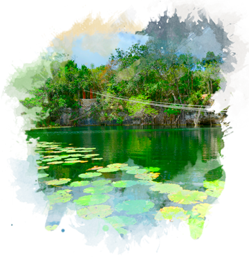 Cenote Iik - Cenote (360x371), Png Download