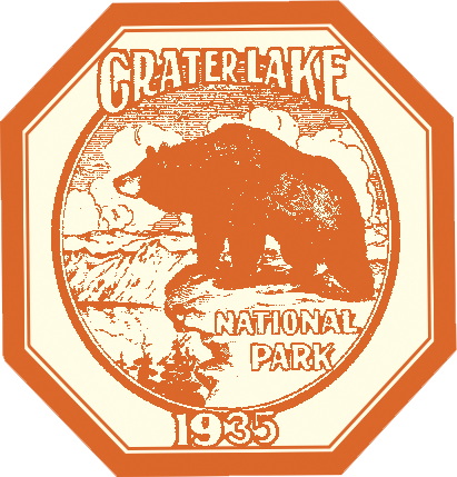 Crater Lake National Park Vintage - Vintage National Park Ranger Logo (411x429), Png Download