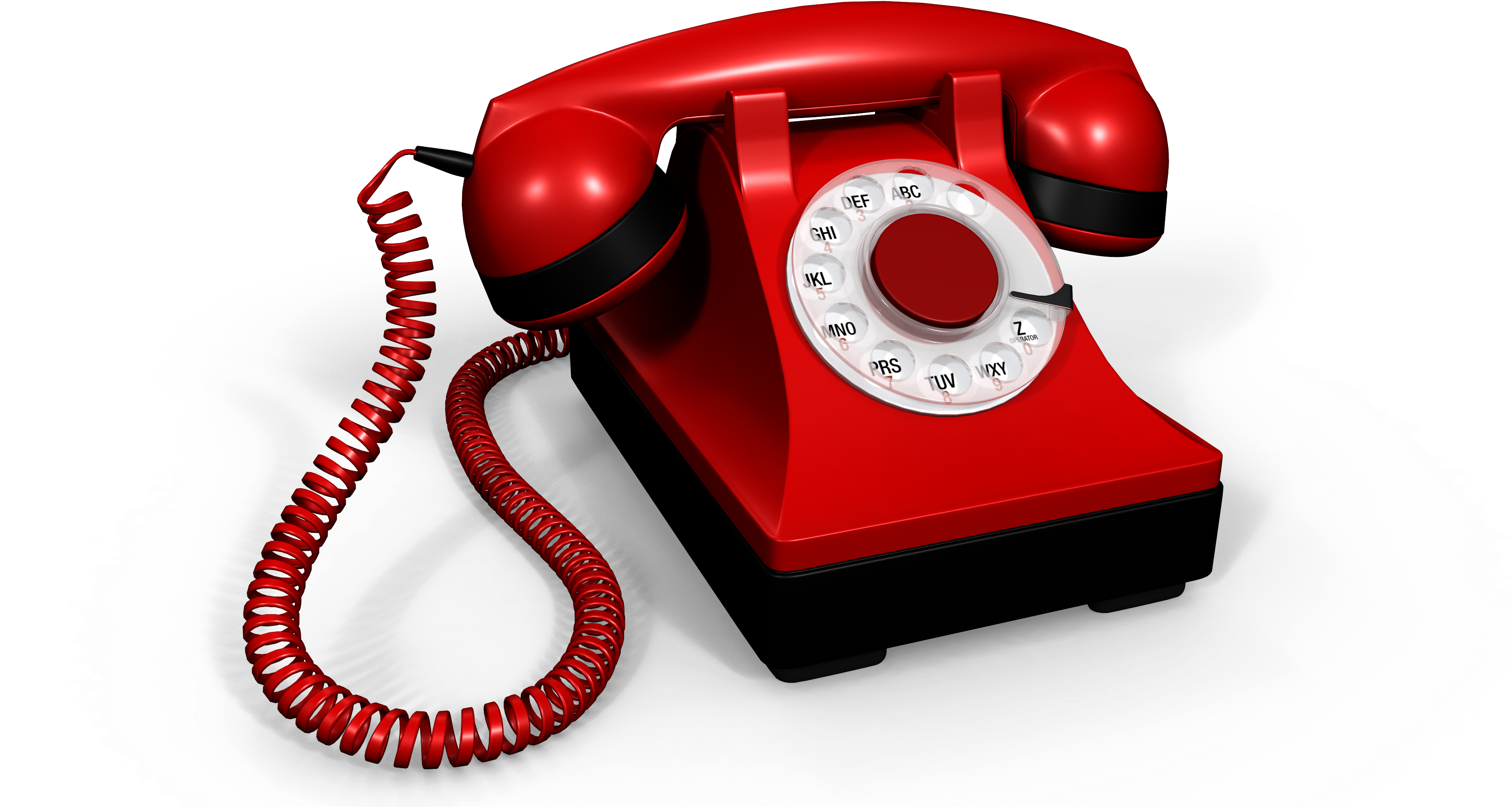 Telefono, Rojo, Retro, Disco, Cordon, Comunicacion - Telefono De Disco Png (3840x2160), Png Download