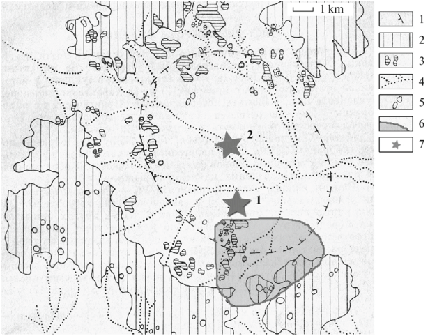 Schematic Map Of The Zhamanshin Crater - Zhamanshin Crater (850x494), Png Download