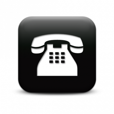 Linea Telefónica Fuera De Servicio - Phone Logo Png Black And White (400x400), Png Download