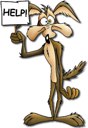 Consultancy - Wile E Coyote Help Png (309x425), Png Download