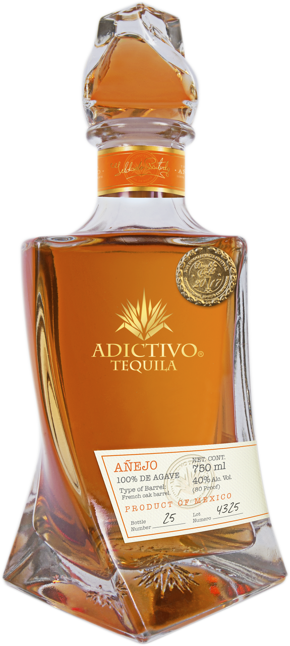 Adictivo Tequila Añejo - Tequila Reposado (575x1280), Png Download