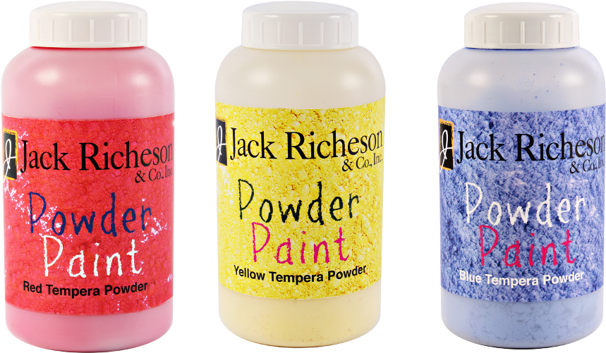Jack Richeson Powder Paint Group - Powdered Tempera Paint (blue) (1000x644), Png Download