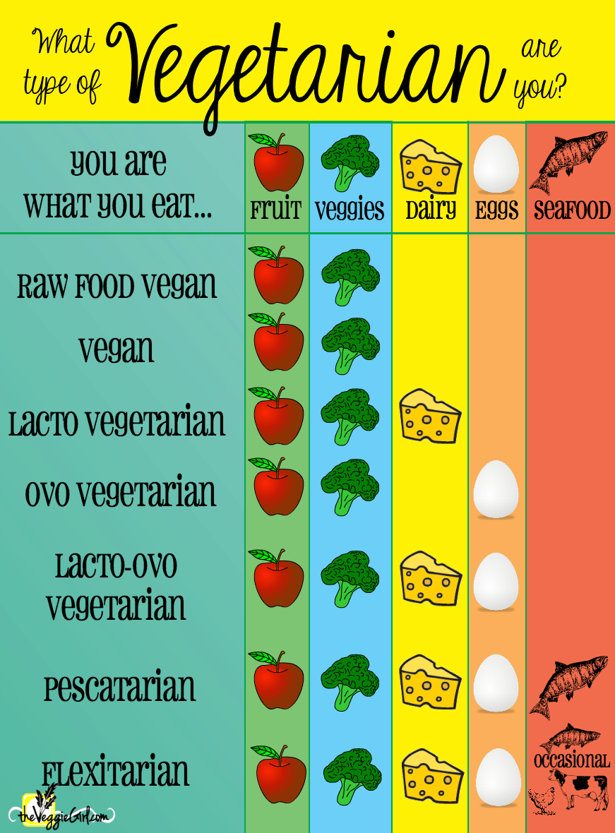 Vegetarian Chart - Vegetarian Type (871x1180), Png Download