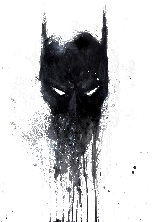 Una Vez Vociferada La Luctuosa Noticia, Al Nombre Del - Batman Painting (491x750), Png Download