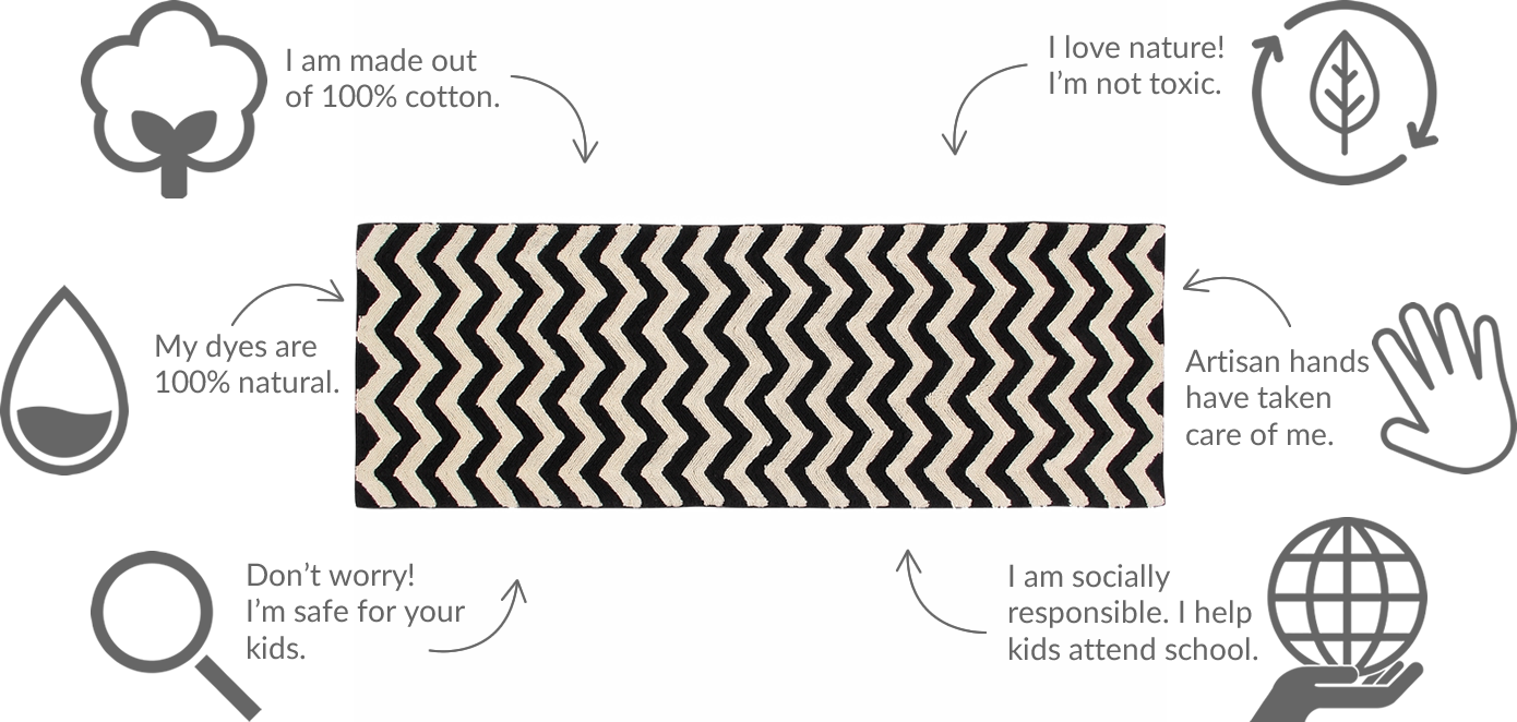 Add Energy To Any Room With Our Zigzag Design - Puffy Dream Lorena Canals (1390x662), Png Download