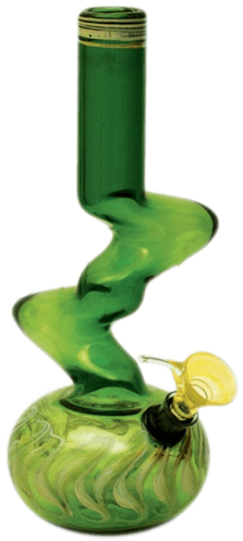 Zig Zag Water Bong With Elbow In Assorted Colors - Glass (700x700), Png Download