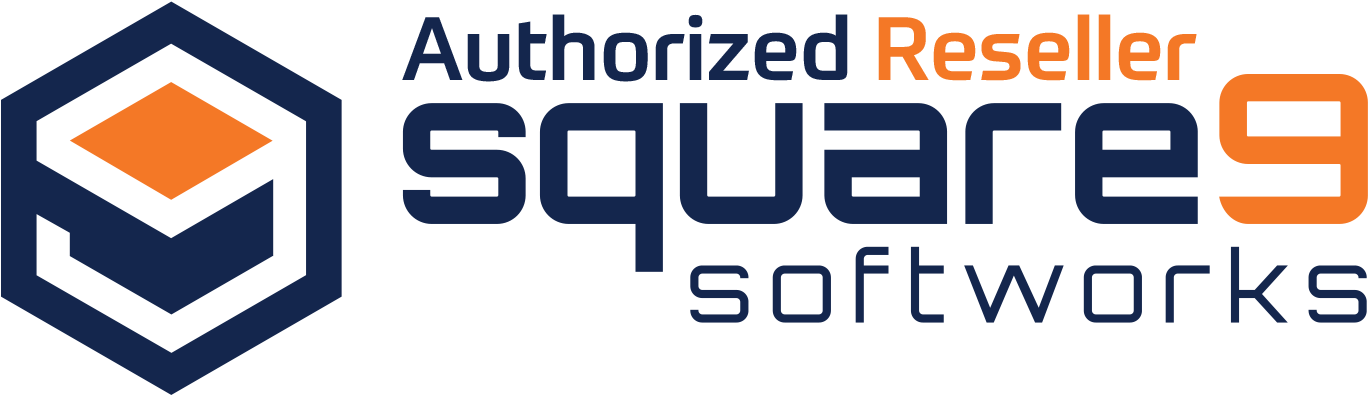 Document Management Services - Square 9 Logo (1440x453), Png Download