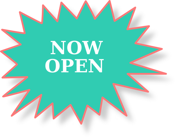 Now Open Sign2 Clip Art - Callout Clipart (600x469), Png Download
