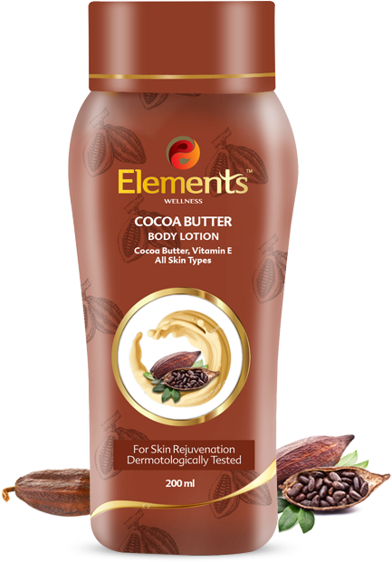 Elements Cocoa Butter Body Lotion (600x700), Png Download