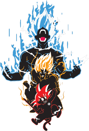 Whatever Your Saiyan Evolution Level May Be, Just Wear - Goku Evolution (440x478), Png Download