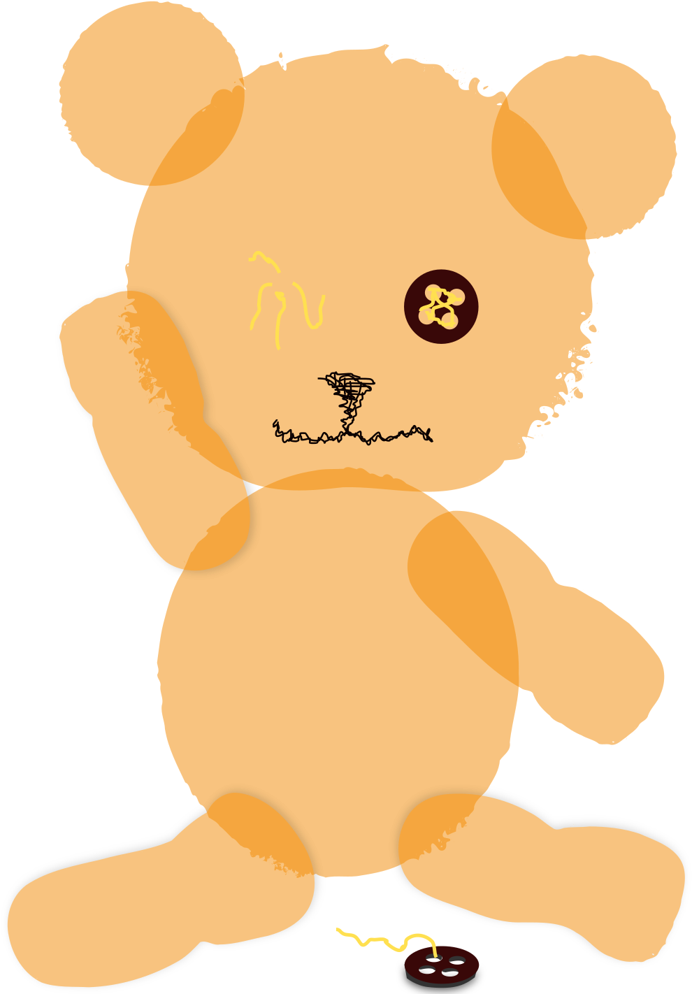 This Free Icons Png Design Of Canvas Teddy Bear (3200x2400), Png Download