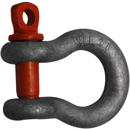 Shackles - Mantus Galvanized Anchor Shackle | 7/16, 1/2, And 5/8 (450x446), Png Download