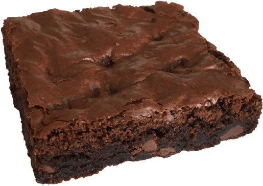 ½ Dozen Chocolate Brownies - Chocolate Cake (526x368), Png Download