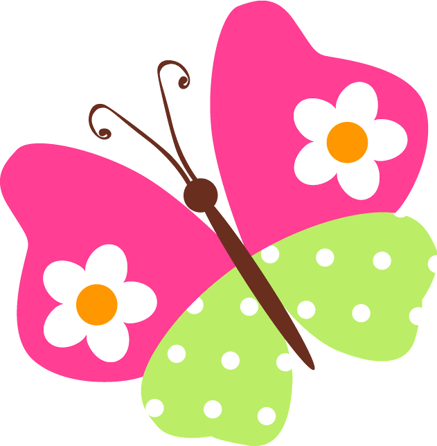 Mariposa Floreada - Borboletas Png Fundo Transparente (631x644), Png Download