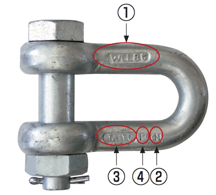 Jis Standard Shackles Taiyo - Japan (575x380), Png Download