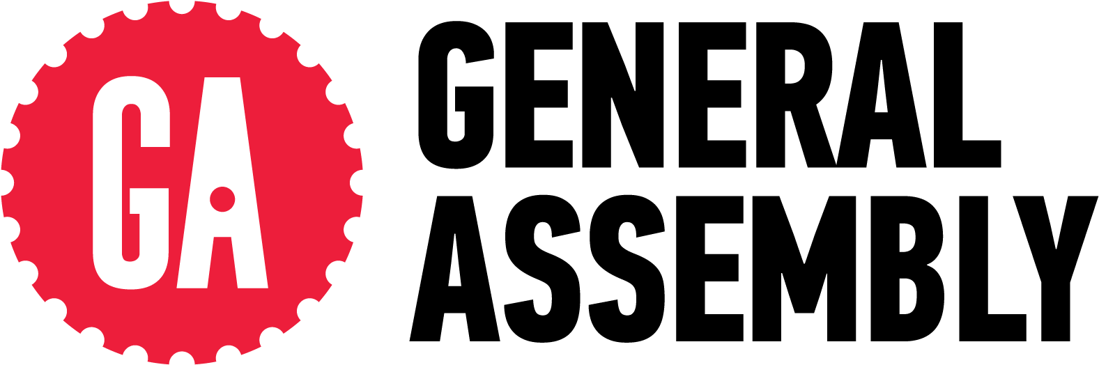 Ga Largecog Stack - General Assembly Logo (1600x553), Png Download