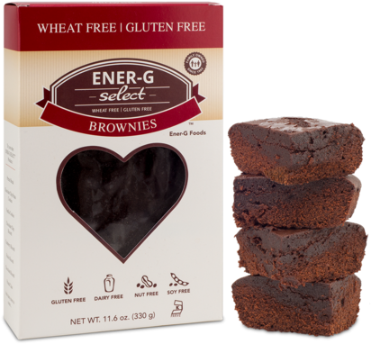 Ener-g Select Brownies - Ener G Pound Cake - 8.9 Oz Tray (480x456), Png Download