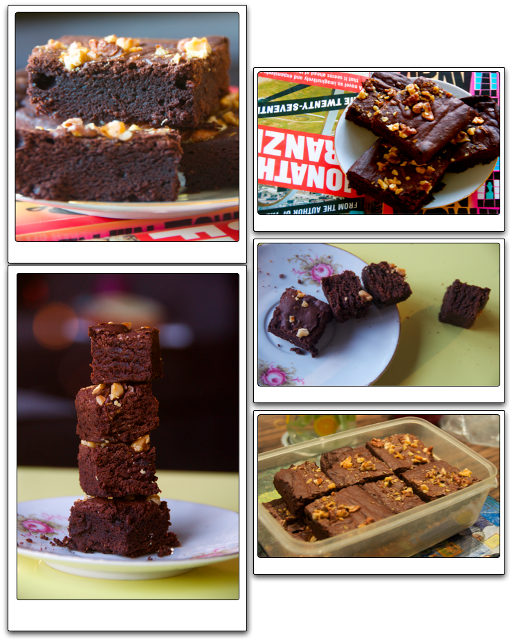 Belgo-american Brownies - Chocolate Cake (740x927), Png Download
