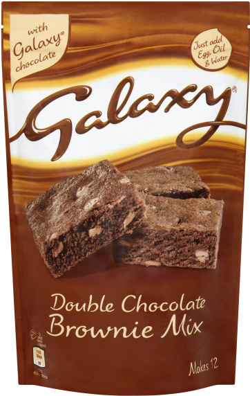Galaxy Chocolate Brownie - Galaxy Double Chocolate Brownie Mix (600x600), Png Download