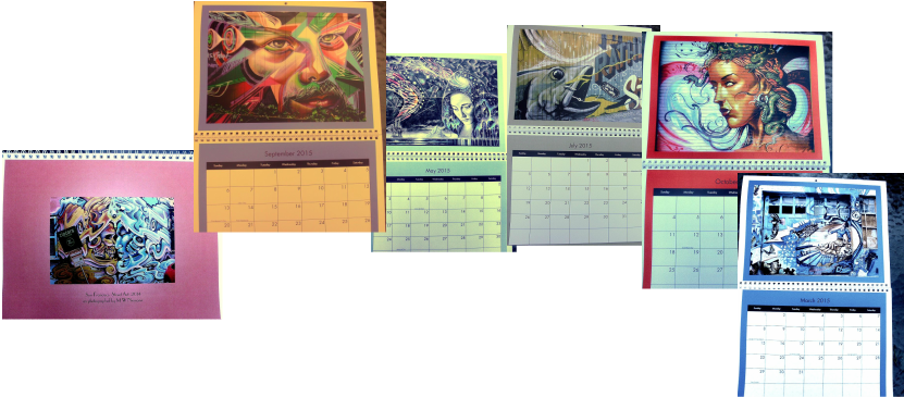 Calendar Of San Francisco Street Art - Artist (831x365), Png Download
