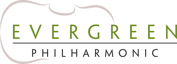 Evergreen Philharmonic Orchestra - Logo (600x217), Png Download