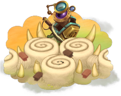 Calender Island Icon - My Singing Monsters Celestial Island (408x361), Png Download