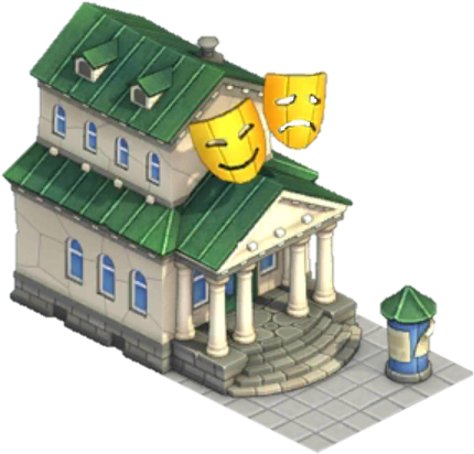 Theater - House (452x425), Png Download