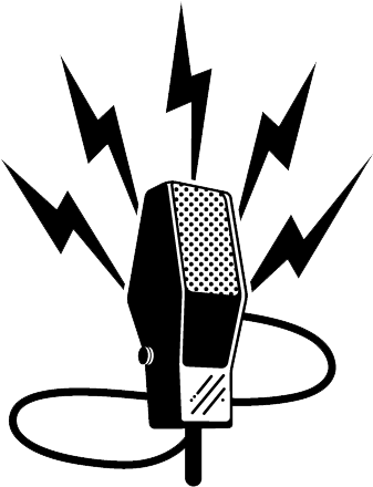Old Time Microphone - Person Place Thing Randy Cohen (375x453), Png Download