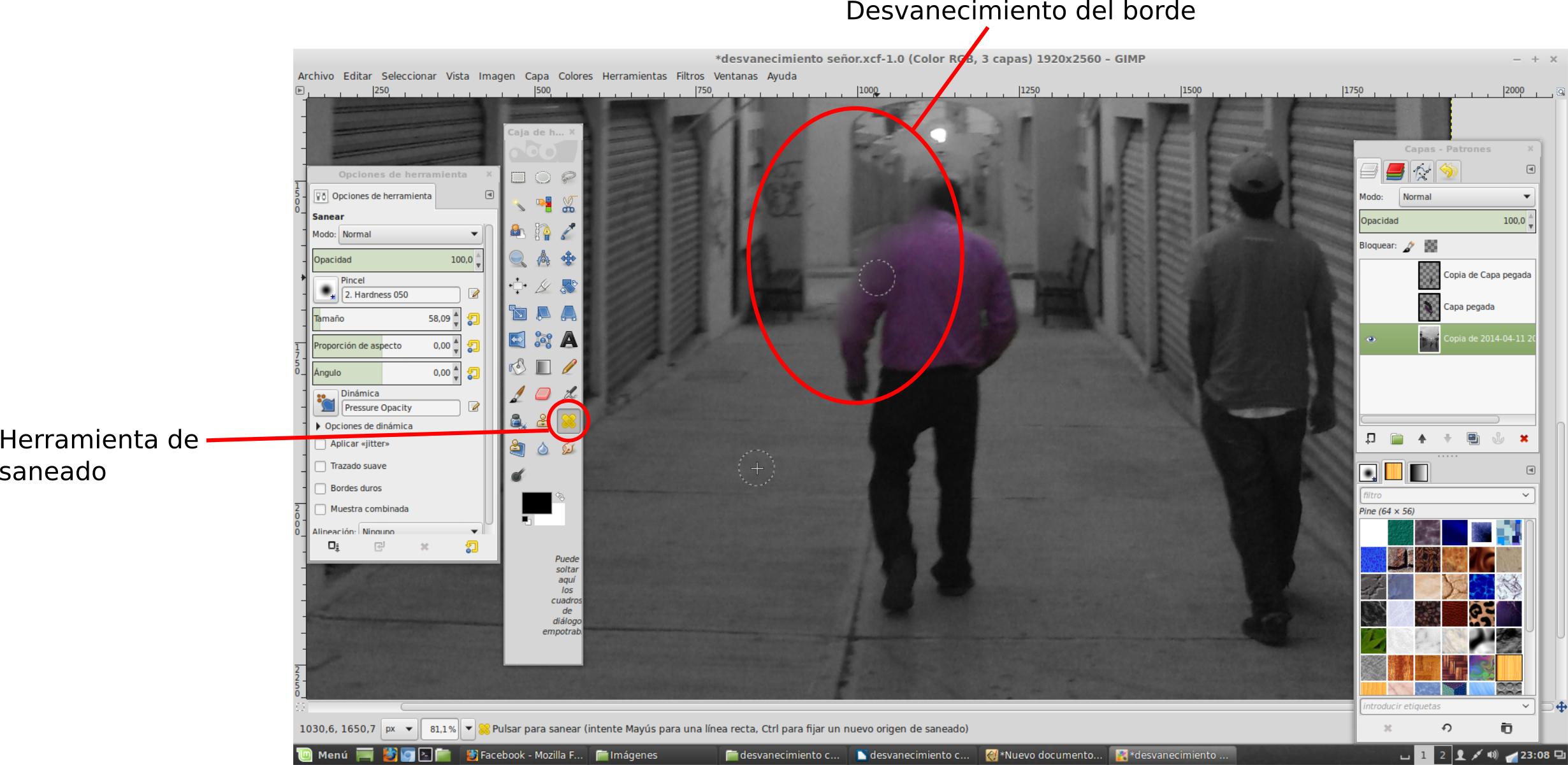 Hacemos Visibles Todas Las Capas, Seleccionamos La - Gimp (2460x1201), Png Download
