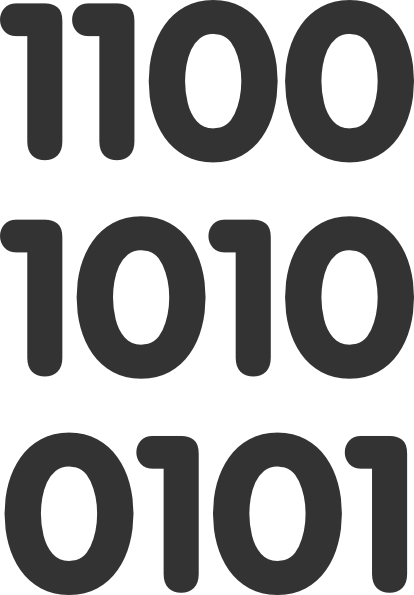 Binary Data Clip Art - Binary Data Clipart (414x595), Png Download