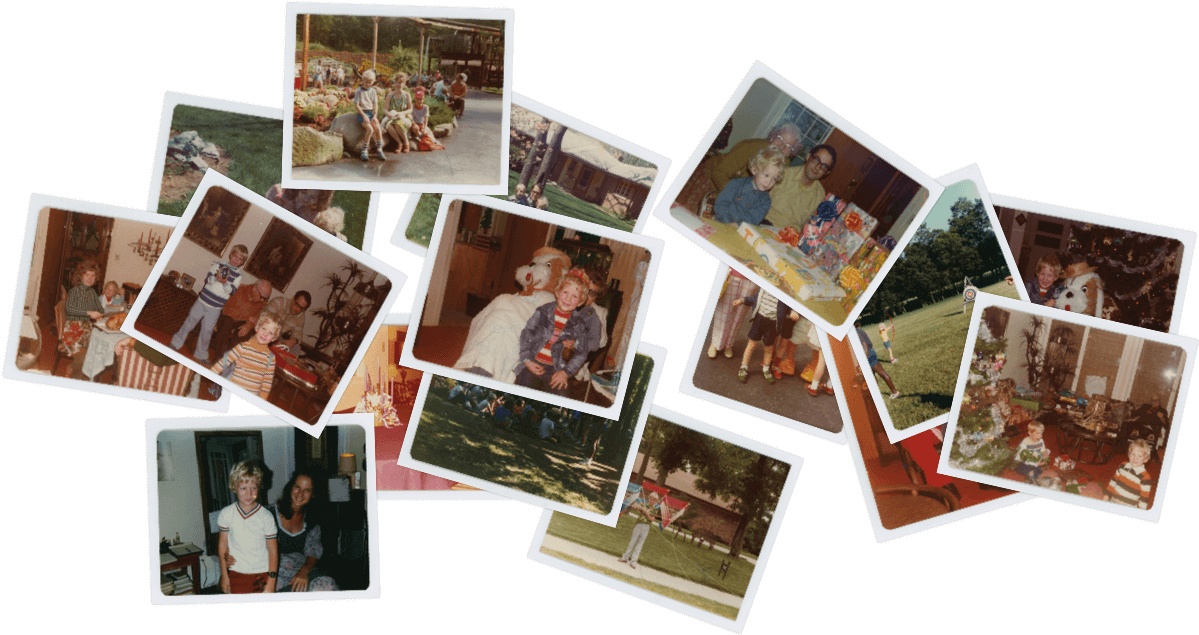 Pile Of Paper Prints Ready To Fall Off The Table - Pile Of Family Photographs (1280x720), Png Download