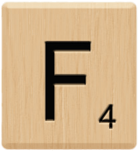 Scrabble Tile F - Scrabble Letters Transparent Background (400x400), Png Download