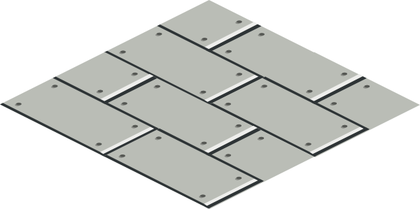 Tile 5 Clip Art - Tile Clipart Black And White (600x299), Png Download