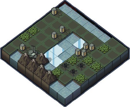 Map - Into The Breach Map (450x370), Png Download