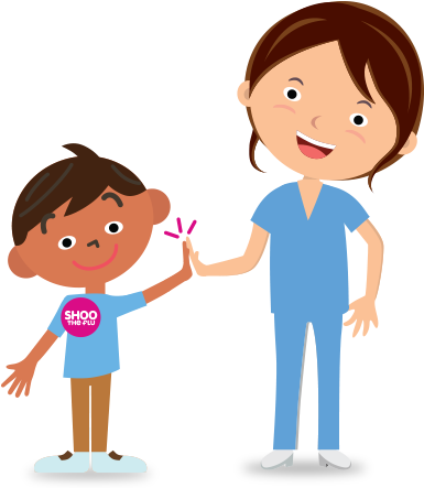 Helpful Reminder The Flu Vaccine Is Recommended For - Clipart Flu Shots (385x443), Png Download