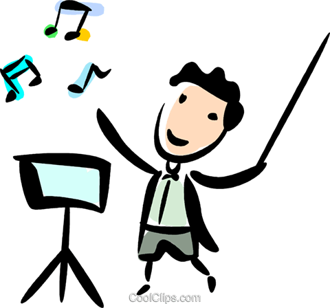 Orchestra - Symphony Conductor Clip Art (480x448), Png Download