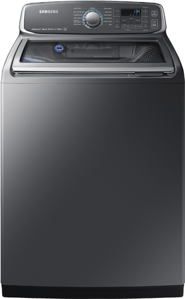 Image For Samsung Top Load Washer - Samsung 6.0 Cu.ft. Top Load Washer Platinum With Steam (519x804), Png Download