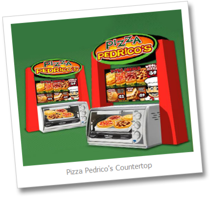 Pizza Pedricos Counter - Pizza Pedricos (453x427), Png Download
