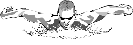 Swimming Png - Illustration (600x200), Png Download