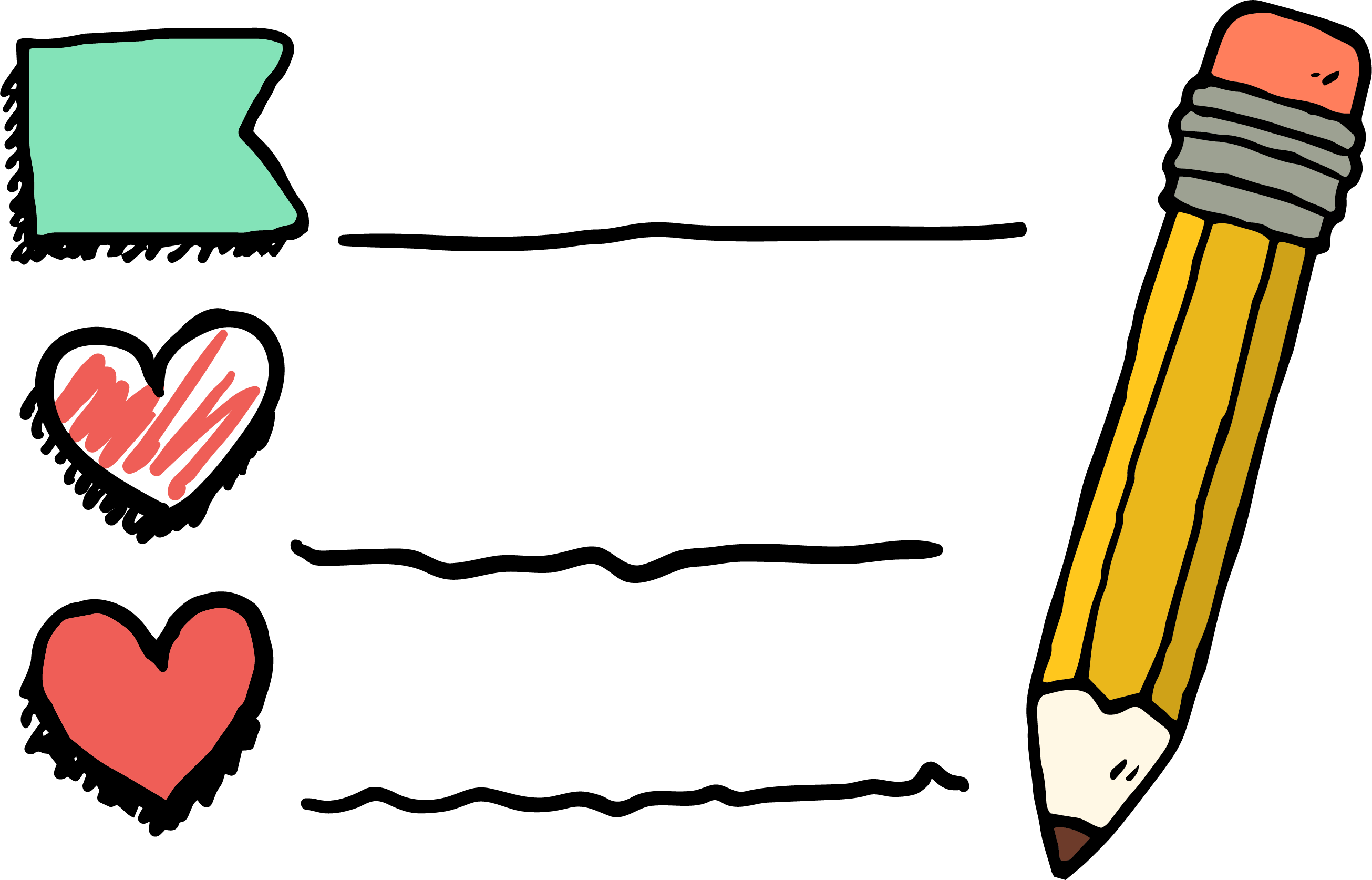 Memo Png File - Drawing (2611x1674), Png Download