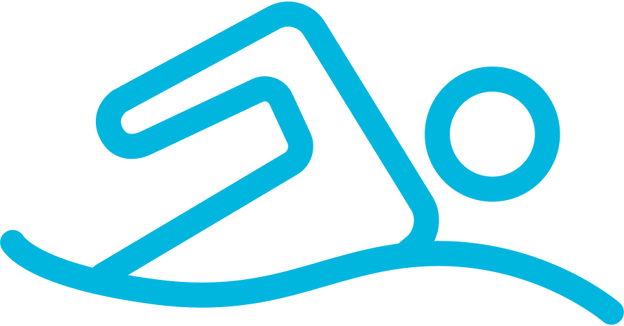 Swim-1 - Swimming Outline Icon Png (892x466), Png Download