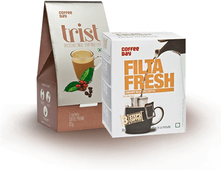 Coffee On The Go - Coffee Day Filta Fresh Coffee, 100g (440x390), Png Download