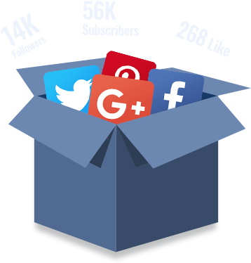 Better Social Counter - Social (600x408), Png Download